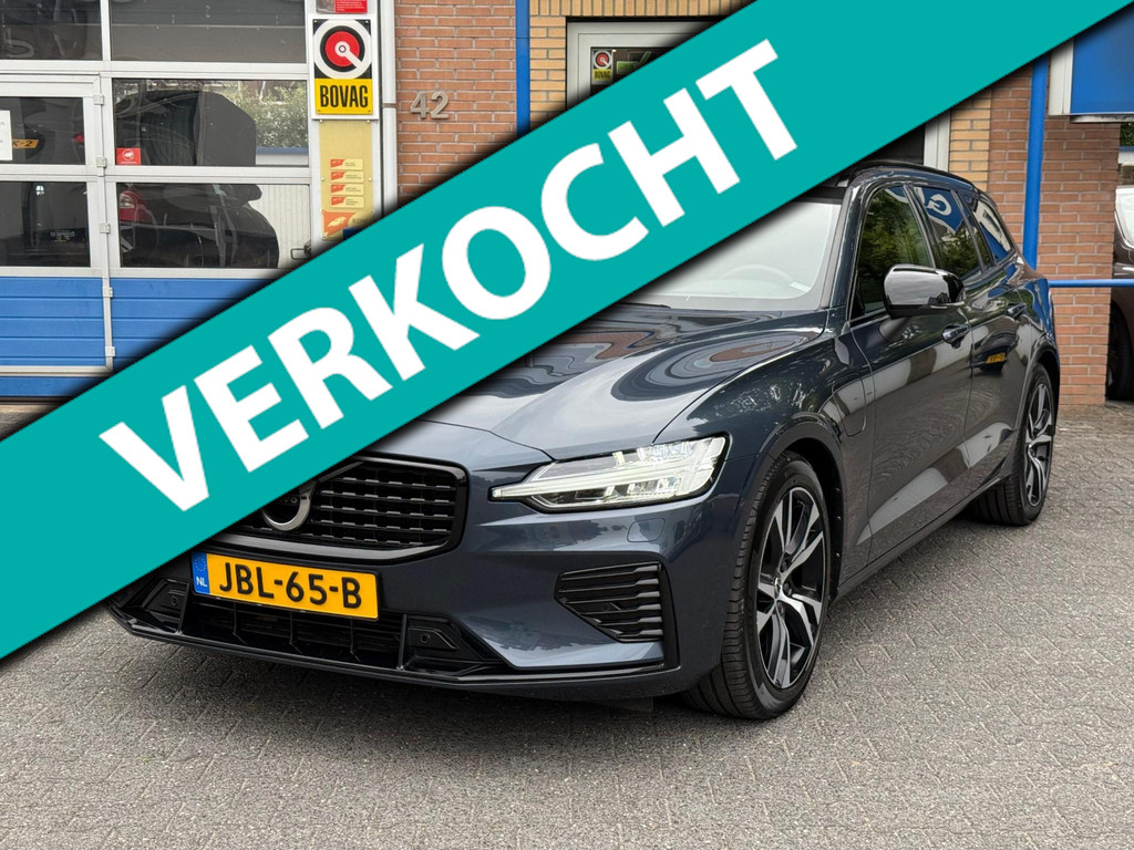 Volvo V60 2.0 T6 Recharge AWD R-Design | Vol opties| Stoelverwarming en -ventilatie | Stuurverw. | Pilotassist | Pano | Trekh.